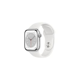 Apple Watch (Series 8) 2022 GPS 41 - Aluminium Silver - Sport band White