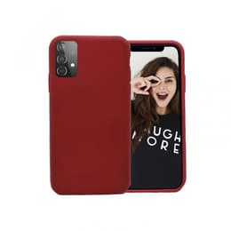 Case Galaxy A52 4G 5G - Natural material - Red