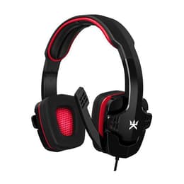 Alpha Omega Eole C19 noise-Cancelling gaming wired Headphones with microphone - Black/Red