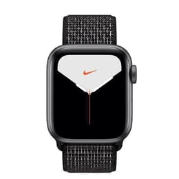 Apple Watch (Series 5) 2019 GPS + Cellular 40 - Aluminium Space Gray - Woven nylon Black