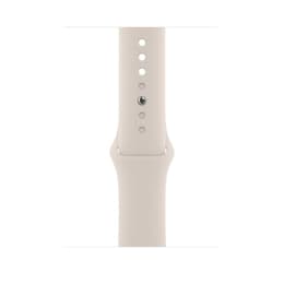 Apple Watch Series 7 (2021) GPS + Cellular 45 mm - Stainless steel Silver - Sport band Starlight