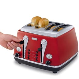 Toaster De'Longhi CTOM4003R 4 slots - Red