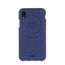 Case iPhone XR - Natural material - Blue