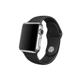 Apple Watch Series 4 (2018) GPS + Cellular 40 mm - Aluminium Silver - Sport band Black