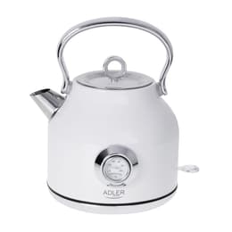 Adler AD 1346B Bouilloire avec thermomètre 1,7 STRIX - Puissance 1850-2200W - Coloris Blanc White L - Electric kettle
