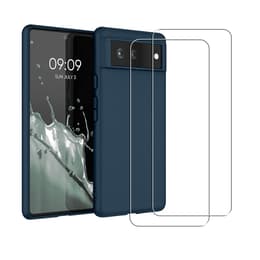 Case Google Pixel 6 and 2 protective screens - Silicone - Blue
