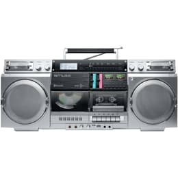 MUSE M-380GBS Boombox Cassettes rétro avec Lecteur CD, AUX et Bluetooth, Compatible Smartphone, enregistreur Cassette Bluetooth Speakers - Grey