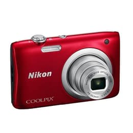 Compact Coolpix A100 - Red + Nikon Nikkor 5X Wide Optical Zoom 26-130mm f/3.2-6.5 f/3.2-6.5