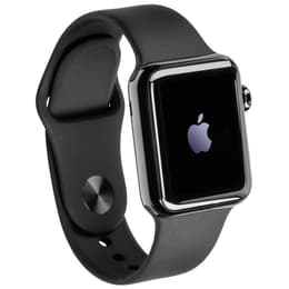 Apple Watch (Series 2) 2016 GPS 42 - Stainless steel Black - Sport loop Black