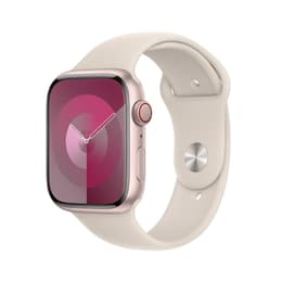 Apple Watch Series 9 (2023) GPS 45 mm - Aluminium Pink - Sport band Starlight