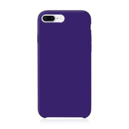 Case iPhone 6 Plus/6S Plus/7 Plus/8 Plus and 2 protective screens - Silicone - Purple