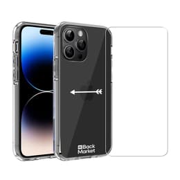 Back Market Case iPhone 14 Pro and protective screen - 60% Recycled plastic - Transparent