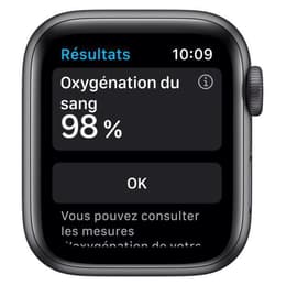 Apple Watch (Series 6) 2020 GPS + Cellular 44 - Aluminium Space Gray - Sport loop Black