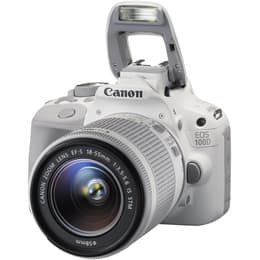 Reflex - Canon EOS 100D White + Lens Canon EF-S 18-55mm f/3.5-5.6 IS STM
