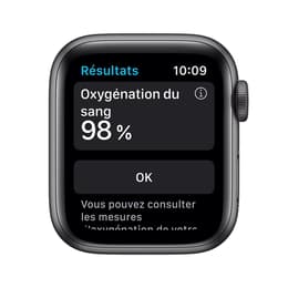 Apple Watch (Series 6) 2020 GPS + Cellular 44 - Aluminium Space Gray - Nike Sport band Black