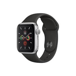 Apple Watch (Series 5) 2019 GPS + Cellular 44 - Aluminium Silver - Sport band Black