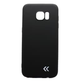 Case Galaxy S7 Edge and protective screen - Plastic - Black