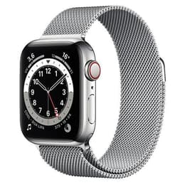 Apple Watch (Series 6) 2020 GPS + Cellular 40 - Titanium Silver - Milanese loop Silver