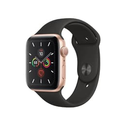 Apple Watch (Series 4) 2018 GPS 44 - Aluminium Gold - Sport band Black