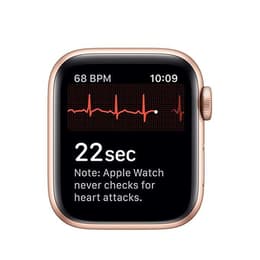 Apple Watch (Series 4) 2018 GPS 44 - Aluminium Gold - Sport band Black