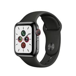 Apple Watch (Series 5) 2019 GPS + Cellular 40 - Titanium Black - Sport band Black