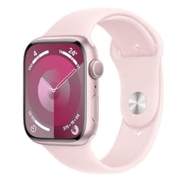Apple Watch (Series 9) 2023 GPS 45 - Aluminium Pink - Sport band Pink