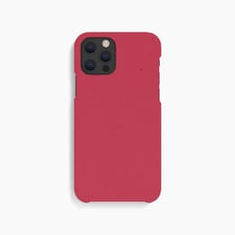 Case iPhone 12 Pro Max - Natural material - Red