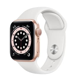 Apple Watch (Series 3) 2017 GPS 42 - Aluminium Rose gold - Sport band White
