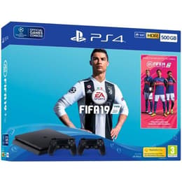 PlayStation 4 Slim 500GB - Black + FIFA 19