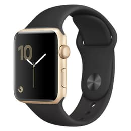 Apple Watch (Series 3) 2017 GPS + Cellular 38 - Aluminium Gold - Sport loop Black