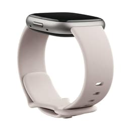 Smart Watch Fitbit HR GPS Sense 2, Lunar White/Platinum - Grey