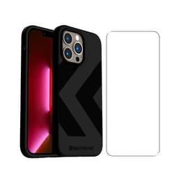 Back Market Case iPhone 13 Pro and protective screen - Recycled plastic - Black (Chevron)