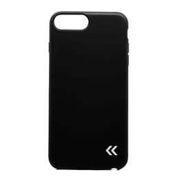 Case iPhone 6 Plus/6S Plus/7 Plus/8 Plus and protective screen - Plastic - Black