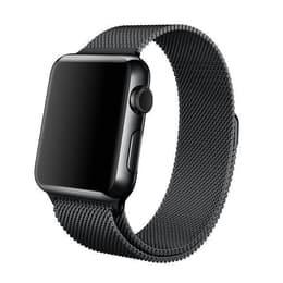 Apple Watch (Series 1) 42 - Stainless steel Space Gray - Milanese Black