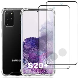 Case Galaxy S20+/Galaxy S20+ 5G and 2 protective screens - Recycled plastic - Transparent