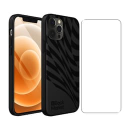 Back Market Case iPhone 12 / iPhone 12 Pro and protective screen - Recycled plastic - Black