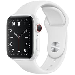 Apple Watch (Serie 5) 2019 GPS + Cellular 44 - Ceramic White - Sport loop White