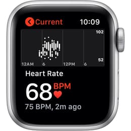 Apple Watch Series SE 1 (2020) GPS 40 mm - Aluminium Silver - Nike Sport band White/Black