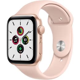 Apple Watch (Series SE) 2020 GPS 44 - Aluminium Gold - Sport loop Pink sand