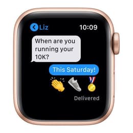 Apple Watch Series 6 (2020) GPS + Cellular 40 mm - Aluminium Gold - Sport band Pink