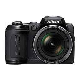 Compact Coolpix L120 - Black + Nikon Nikkor 21X Wide Optical Zoom VR 25–525mm f/3.1–5.8 f/3.1–5.8