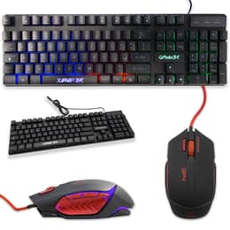 Cortek Keyboard QWERTY Italian Backlit Keyboard XSniper + GP4 Kit Mouse and Keyboard