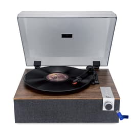 Evidence Acoustics Tourne-disque Vinyle EA-PL200-WOOD - Haut-parleurs intégrés 40 watts PMPO - 33, 45 et 78 tours - Bluetooth+Clé USB 32G Record player