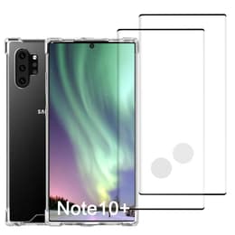 Case Galaxy Note10+/Galaxy Note10+ 5G and 2 protective screens - Recycled plastic - Transparent