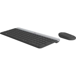 Logitech Keyboard QWERTY Spanish Wireless Desktop MK470 Slim Combo