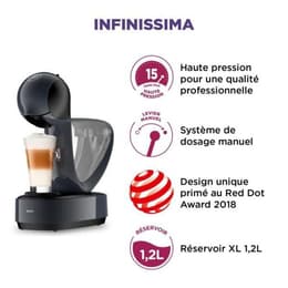 Espresso coffee machine combined Krups Dolce Gusto Infinissima YY5056FD L - Black