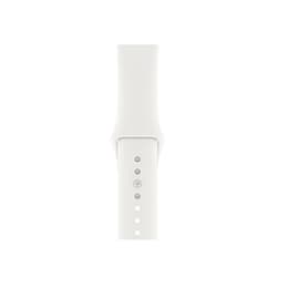 Apple Watch Series 9 (2023) GPS + Cellular 45 mm - Aluminium Silver - Sport band White