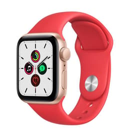 Apple Watch (Series 4) 2018 GPS 40 - Aluminium Gold - Sport loop Red