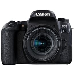Reflex EOS 77D - Black + Canon Zoom Lens EF-S 18-55mm f/4-5.6 IS STM f/4-5.6