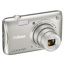 Compact S3700 - Silver + Nikon Nikon Nikkor Wide Optical Zoom VR f/3.7-6.6